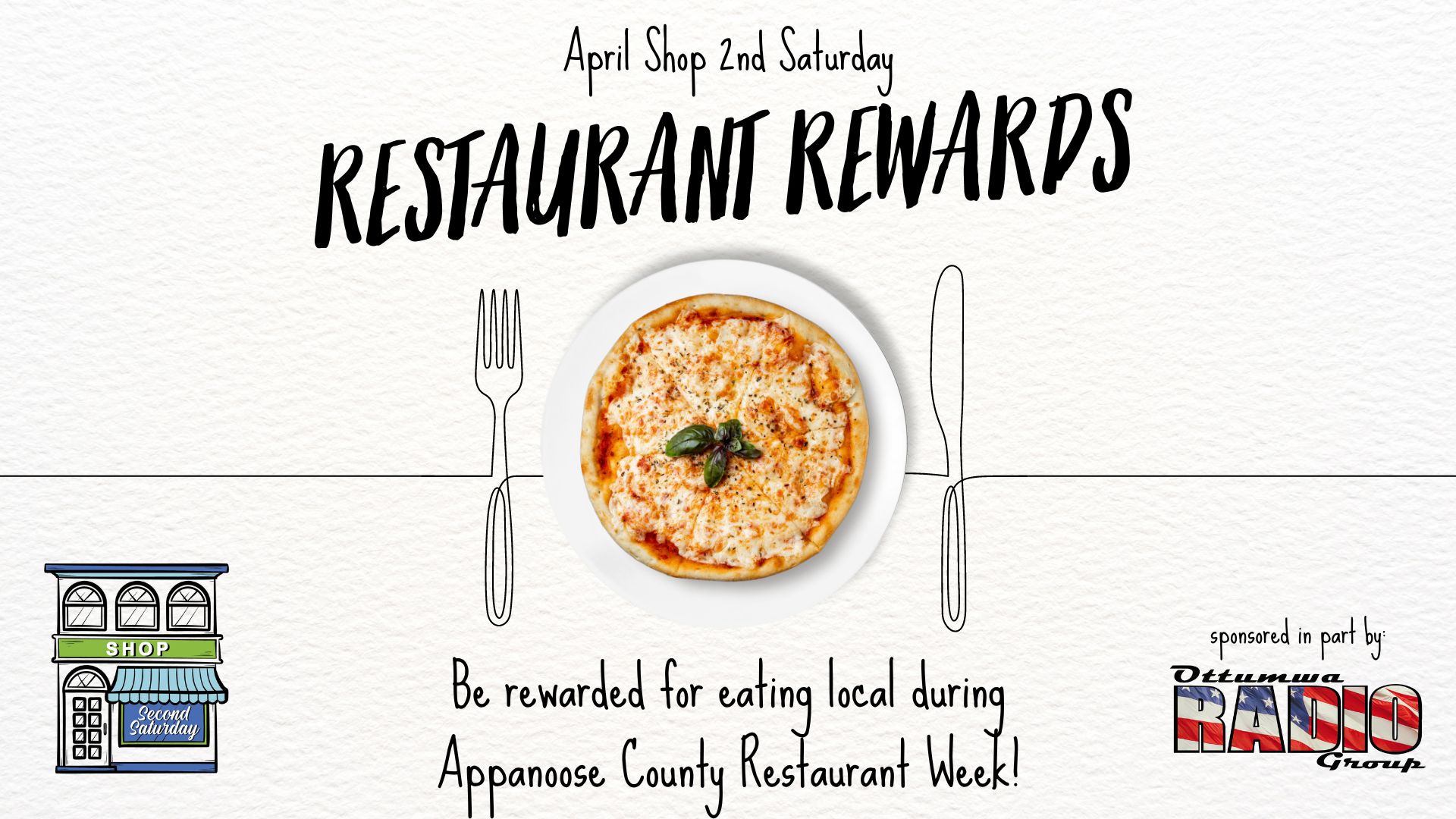 Restaurant Rewards Shop 2nd Saturday April 13th in Appanoose County