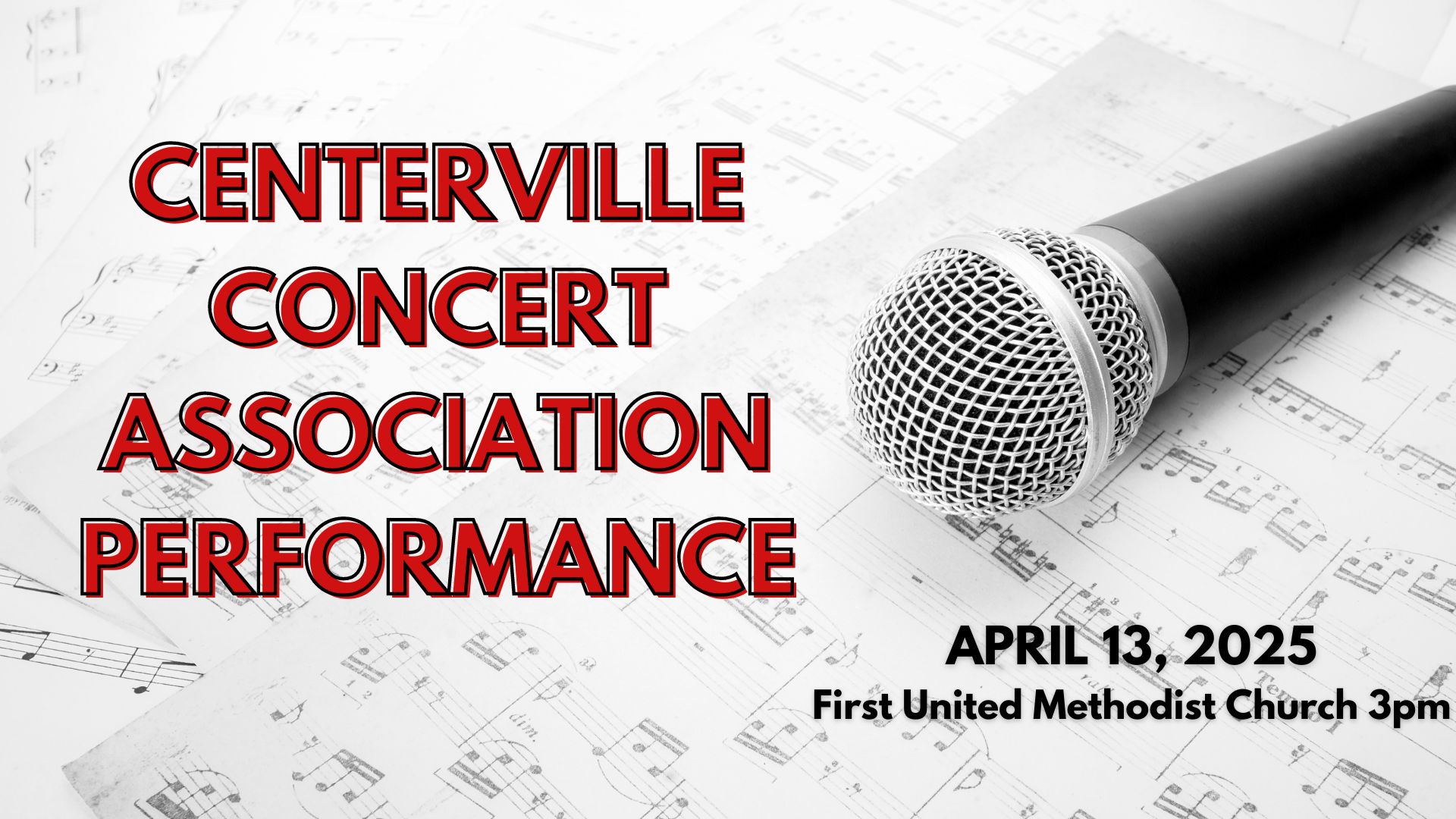 Centerville Concert Association presents: Albia Community Choir April 13th