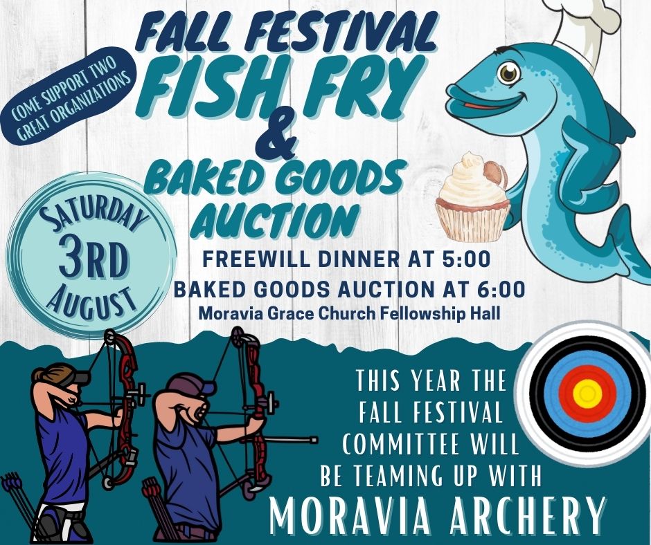 Moravia Fall Festival Fish Fry and Baked Goods Auction