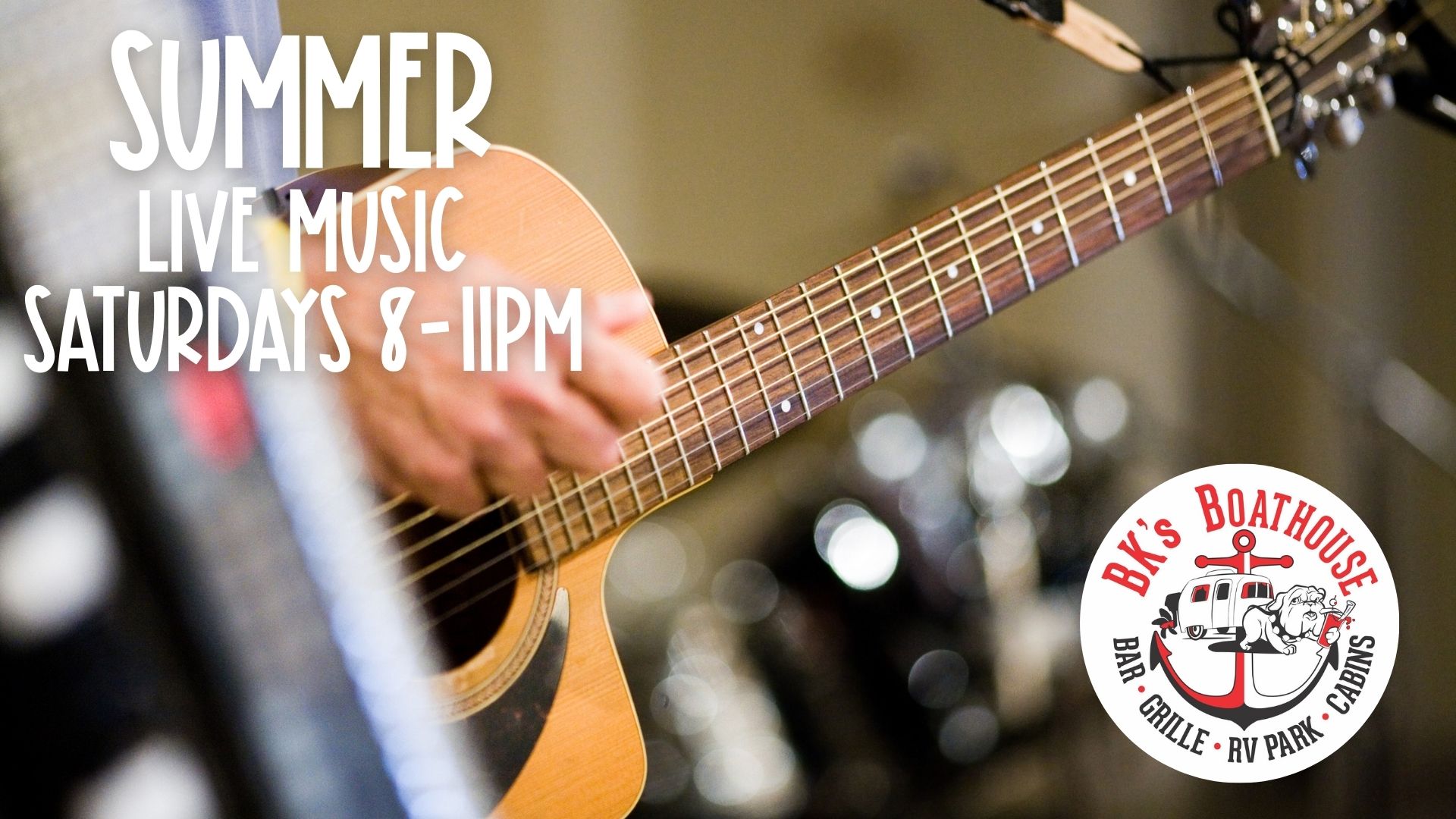 Summer Live Music at BKs Boathouse Saturdays 8pm-11pm