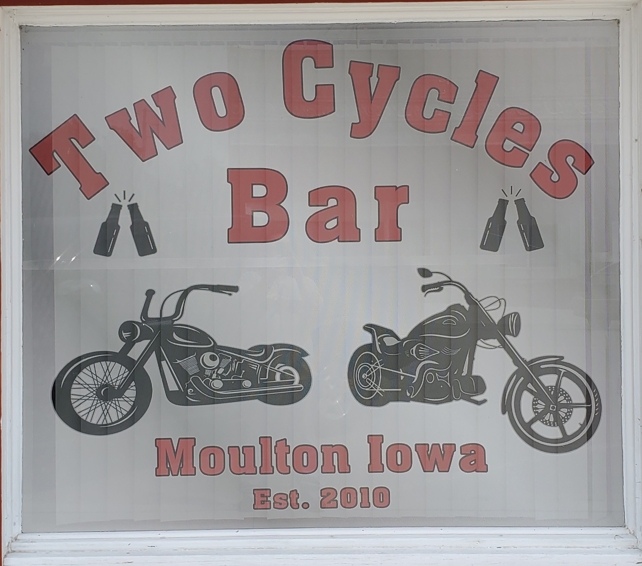 Two Cycles Bar - Moulton Iowa - Est. 2010