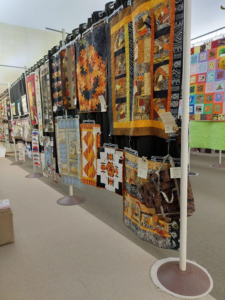 Quilts on display 