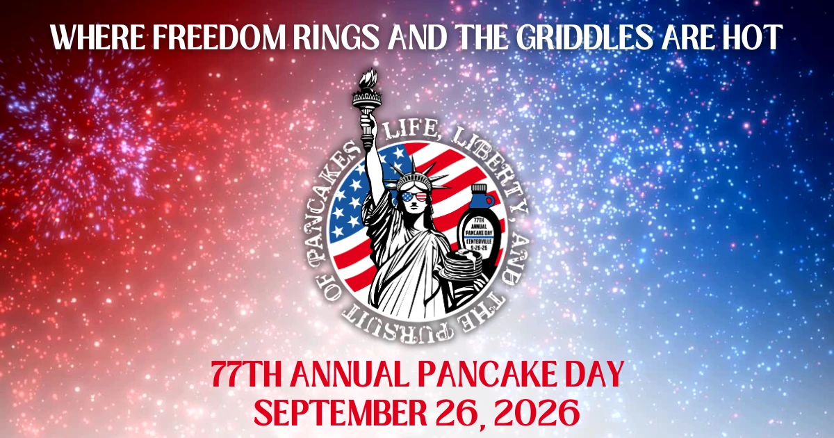 Save the Date: 77th Annual Pancake Day, September 26, 2026