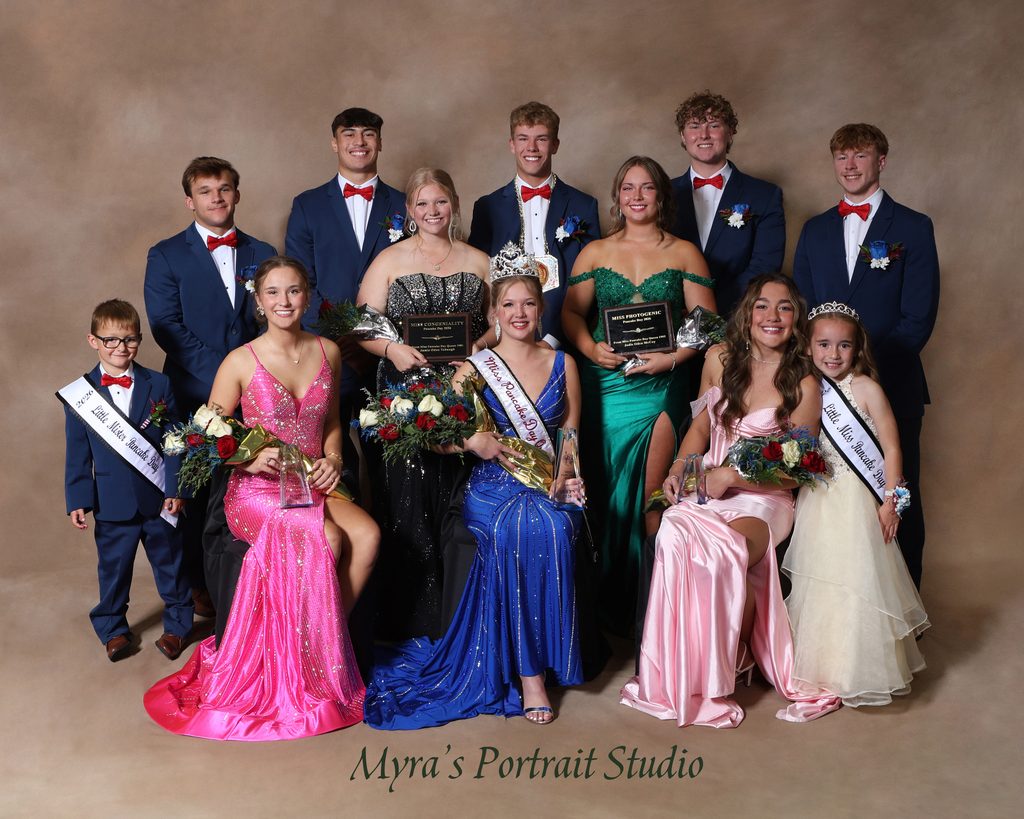 Professional portrait of 2026 Pancake Day Centerville Iowa pageant court